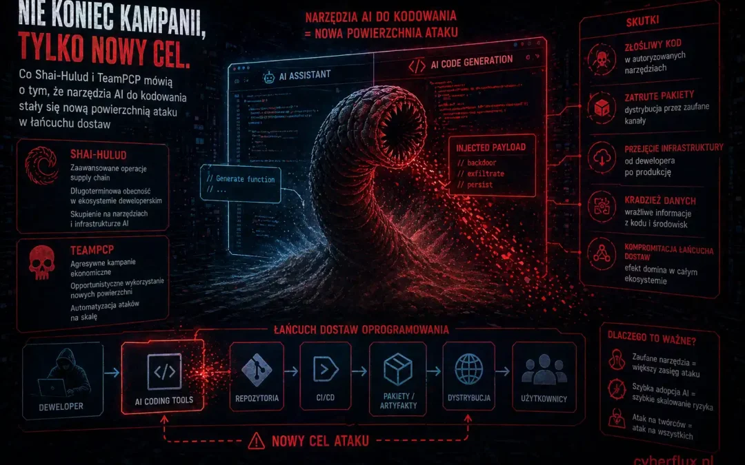 Nie koniec kampanii, tylko nowy cel. Co Shai-Hulud i TeamPCP mówią o tym, że narzędzia AI do kodowania stały się nową powierzchnią ataku w łańcuchu dostaw
