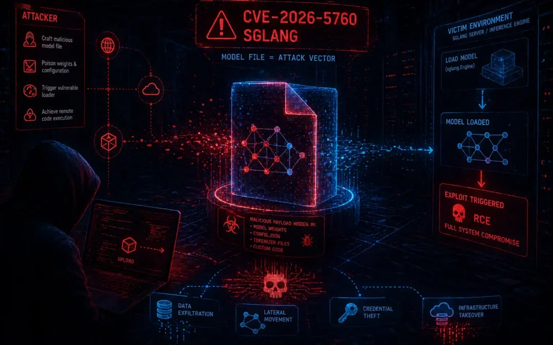 Nie złośliwe oprogramowanie, tylko model AI. Co CVE-2026-5760 w SGLang mówi o tym, że plik modelu stał się wektorem ataku