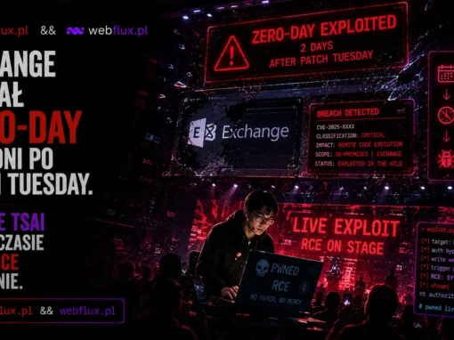 Exchange dostał zero-day dwa dni po Patch Tuesday. Orange Tsai w tym czasie robił RCE na scenie.