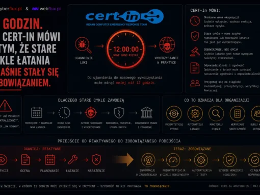 12 godzin. Co CERT-In mówi o tym, że stare cykle łatania właśnie stały się zobowiązaniem