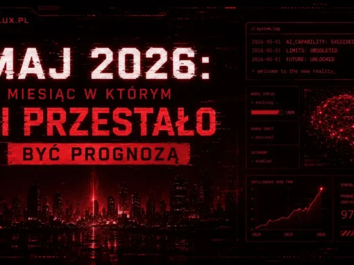 Maj 2026: miesiąc w którym AI przestało być prognozą Maj 2026: miesiąc w którym AI przestało być prognozą