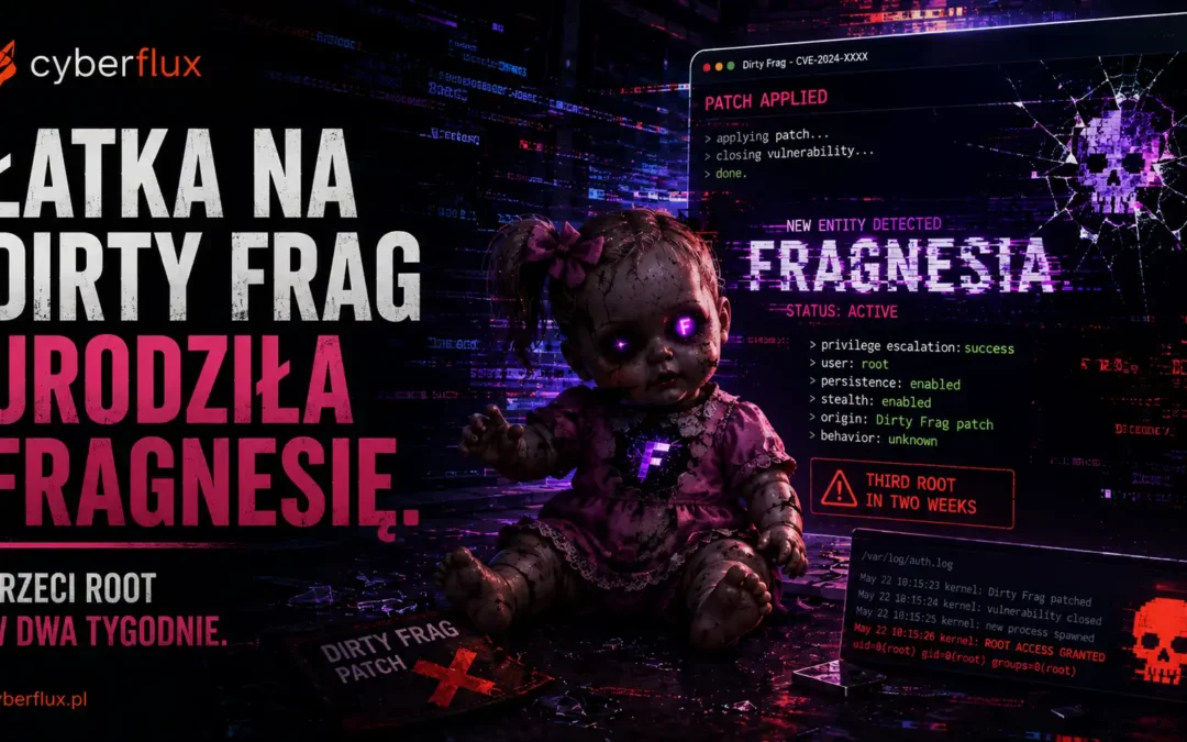 Łatka na Dirty Frag urodziła Fragnesię. Trzeci root w dwa tygodnie.