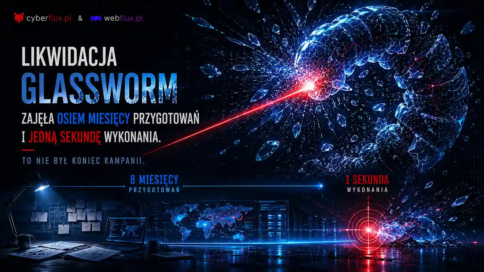 Likwidacja Glassworm zajęła osiem miesięcy przygotowań i jedną sekundę wykonania. To nie był koniec kampanii.