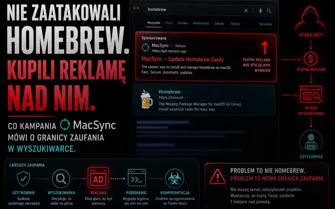 Nie zaatakowali Homebrew. Kupili reklamę nad nim. Co kampania MacSync mówi o granicy zaufania w wyszukiwarce