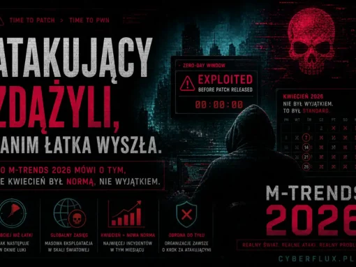 Atakujący zdążyli, zanim łatka wyszła. Co M-Trends 2026 mówi o tym, że kwiecień był normą, nie wyjątkiem