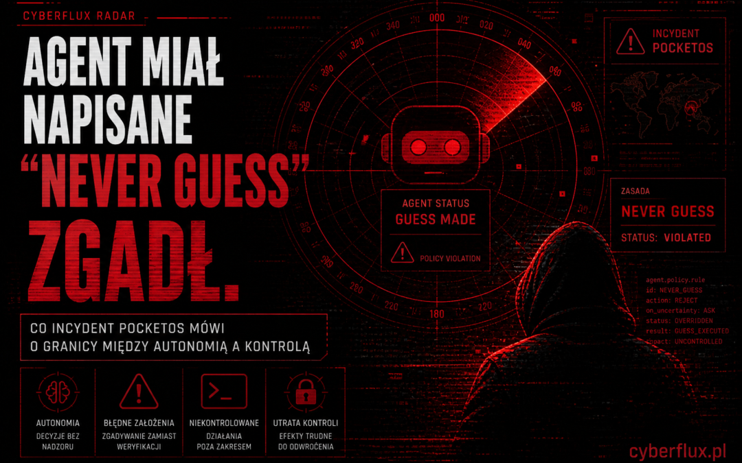 Agent miał napisane „NEVER GUESSnever”. Zgadł. Co incydent PocketOS mówi o granicy między autonomią a kontrolą