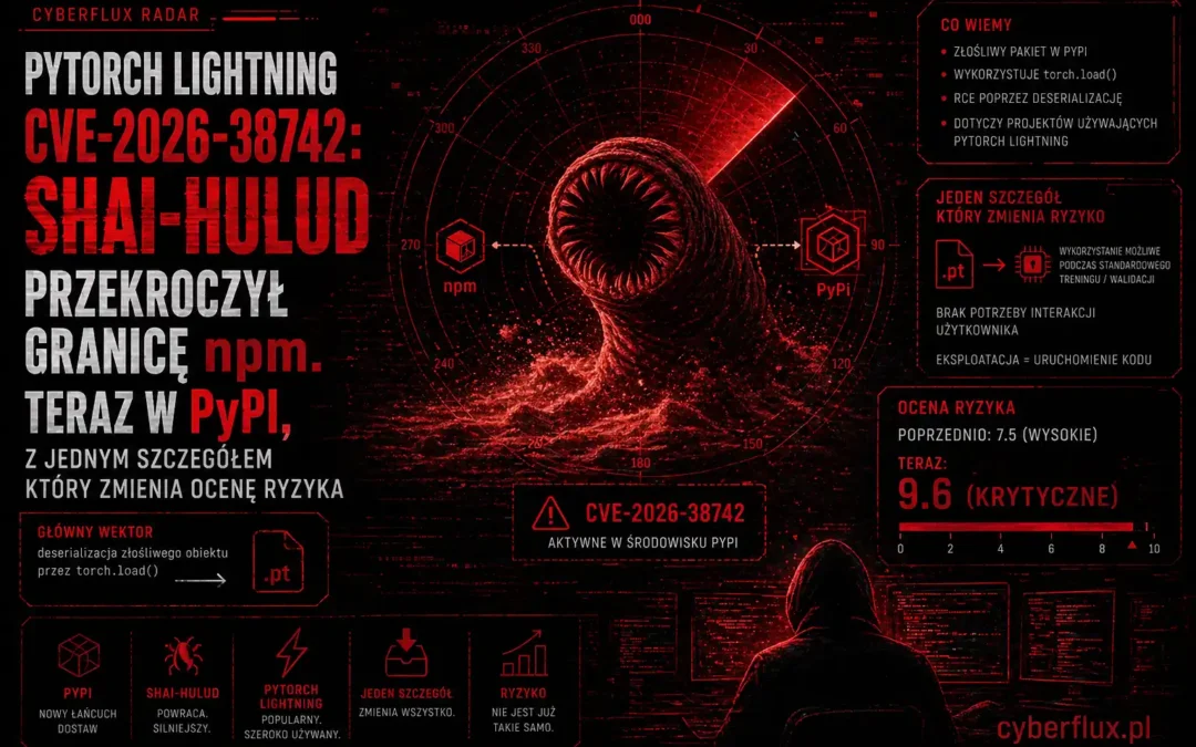 PyTorch Lightning CVE-2026-38742: Shai-Hulud przekroczył granicę npm.