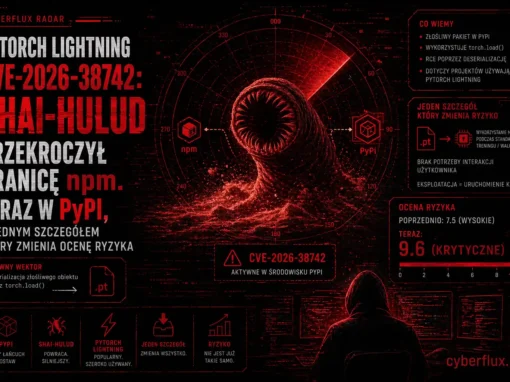 PyTorch Lightning CVE-2026-38742: Shai-Hulud przekroczył granicę npm.<span style="font-size: revert; font-weight: 500;"></span>