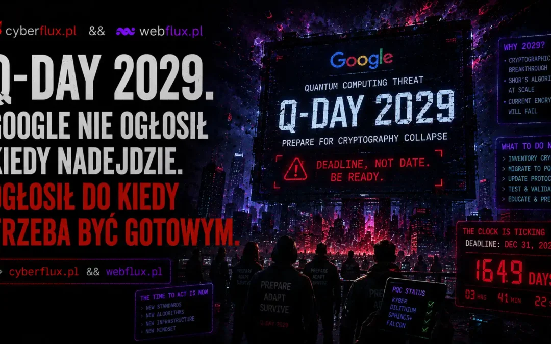 Q-Day 2029. Google nie ogłosił kiedy nadejdzie. Ogłosił do kiedy trzeba być gotowym.