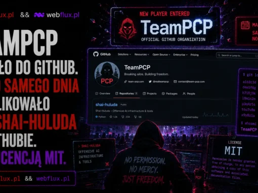 TeamPCP weszło do GitHub. I tego samego dnia opublikowało kod Shai-Huluda na GitHubie. Pod licencją MIT.