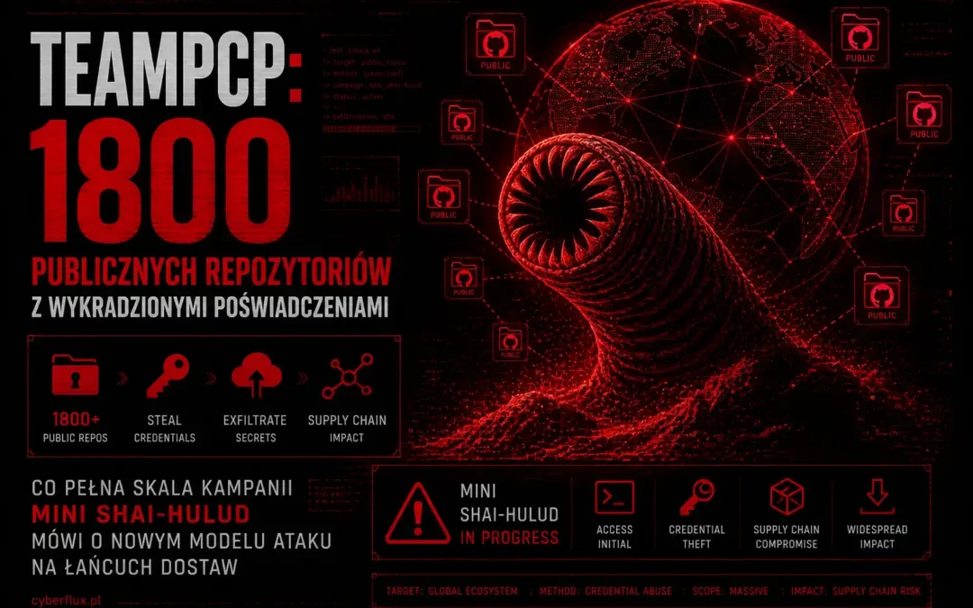 TeamPCP: 1800 publicznych repozytoriów z wykradzionymi poświadczeniami. Co pełna skala kampanii Mini Shai-Hulud mówi o nowym modelu ataku na łańcuch dostaw