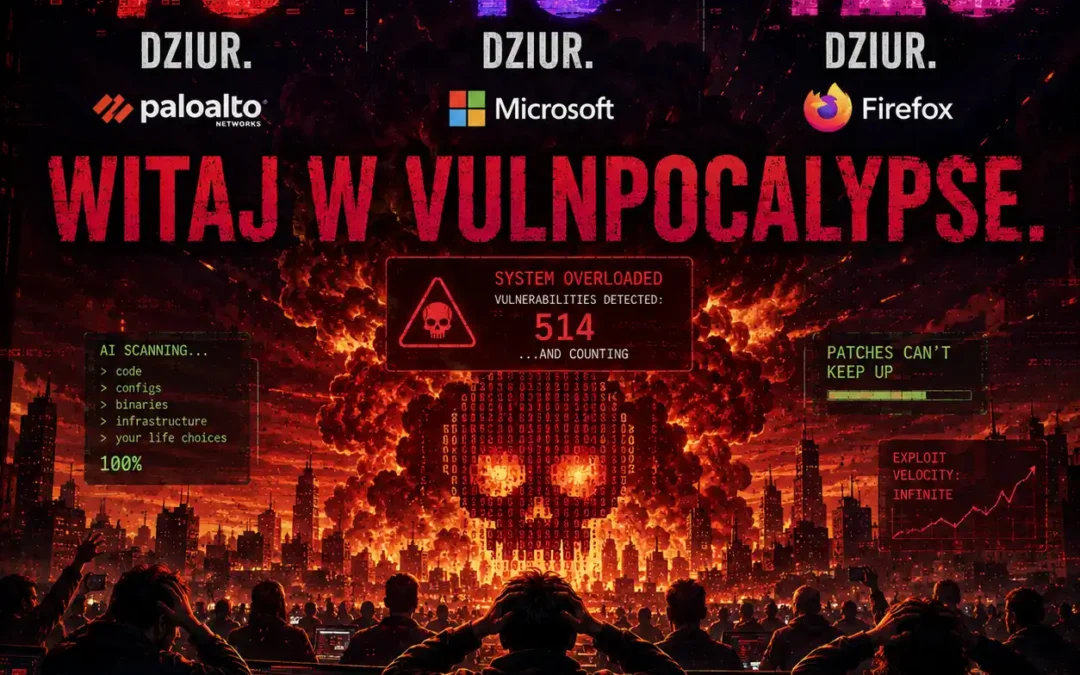 Palo Alto znalazł 75 dziur. Microsoft 16. Firefox 423. Witaj w vulnpocalypse.
