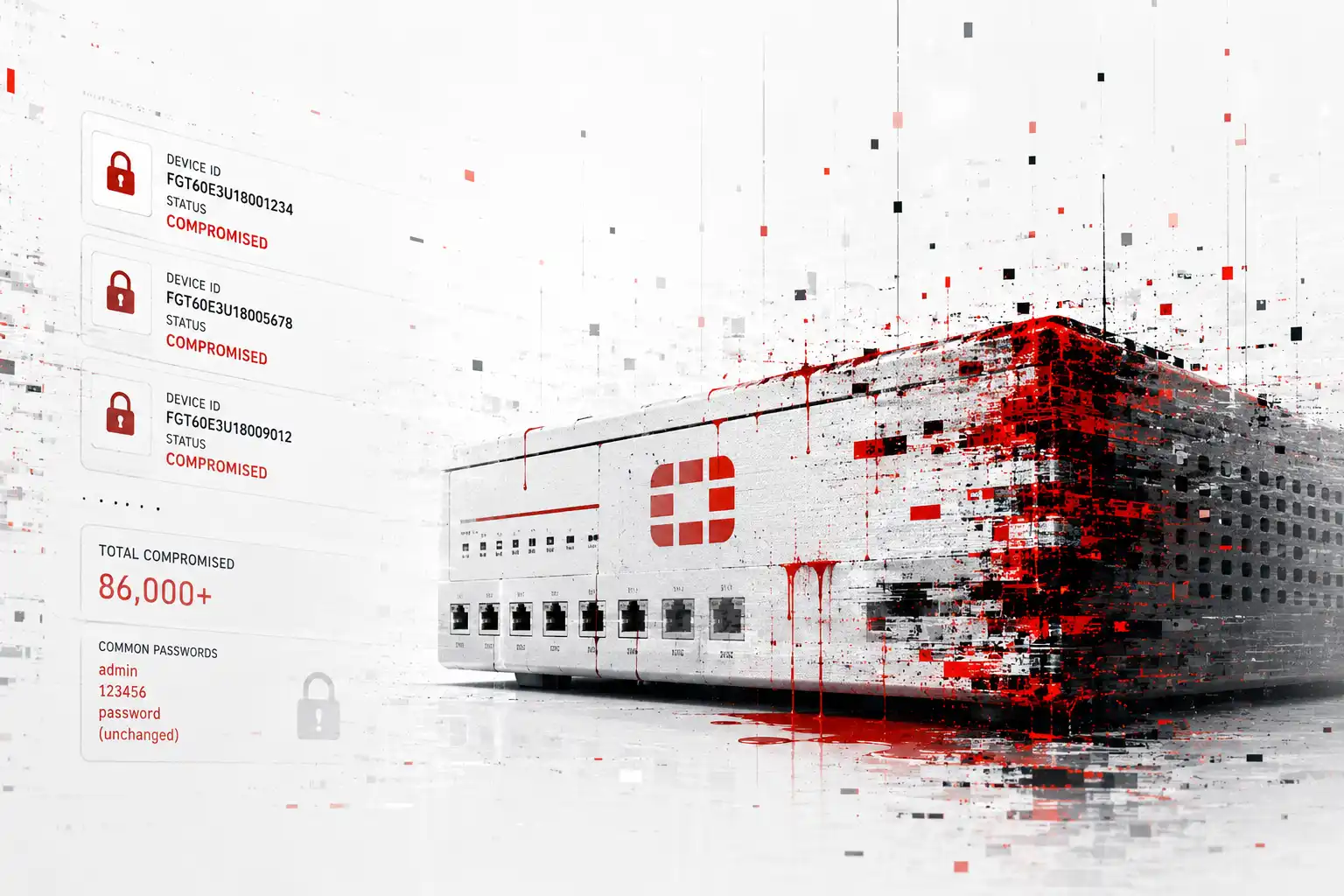 FortiBleed: w nazwie jest „bleed", ale nie ma żadnego exploita. 86 tysięcy firewalli przejętych hasłami, których nikt nie zmienił po poprzednich włamaniach.
