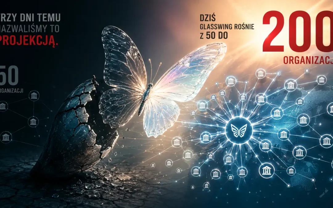 Trzy dni temu nazwaliśmy to projekcją. Dziś Glasswing rośnie z 50 do 200 organizacji