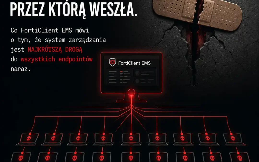 Fałszywa łatka na dziurę, przez którą weszła. Co FortiClient EMS mówi o tym, że system zarządzania jest najkrótszą drogą do wszystkich endpointów naraz