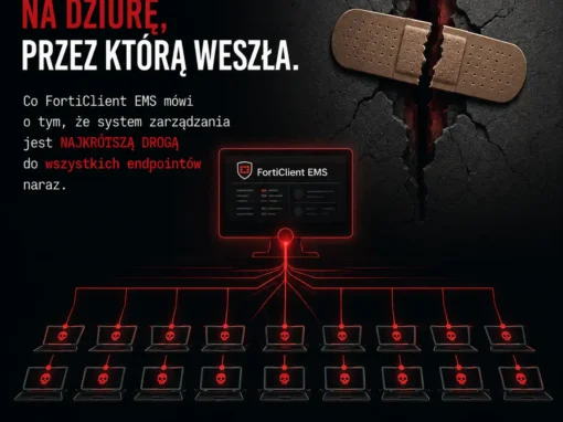 Fałszywa łatka na dziurę, przez którą weszła. Co FortiClient EMS mówi o tym, że system zarządzania jest najkrótszą drogą do wszystkich endpointów naraz
