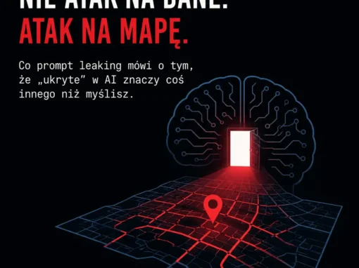 Nie atak na dane. Atak na mapę. Co prompt leaking mówi o tym, że „ukryte” w AI znaczy coś innego niż myślisz.
