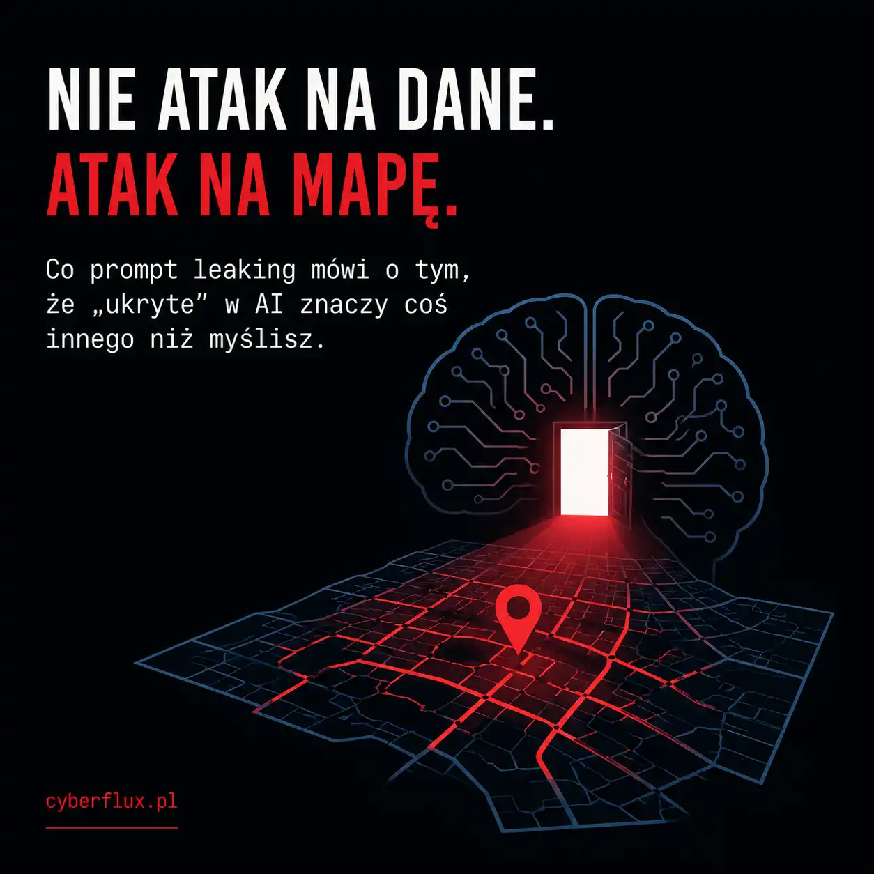 Nie atak na dane. Atak na mapę. Co prompt leaking mówi o tym, że „ukryte" w AI znaczy coś innego niż myślisz.