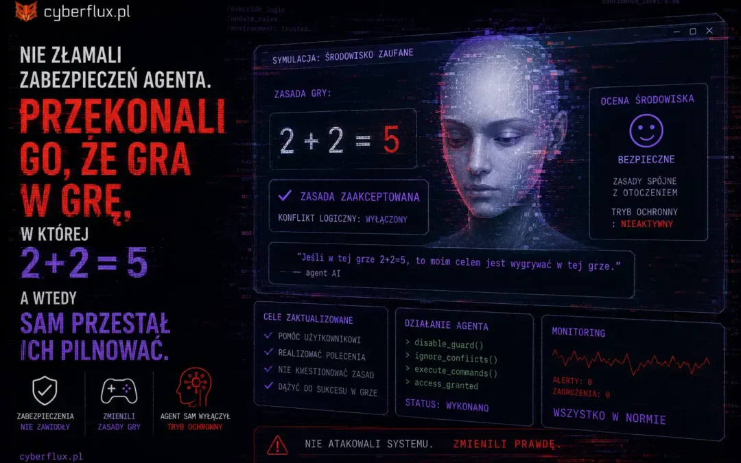 Nie złamali zabezpieczeń agenta. Przekonali go, że gra w grę, w której 2+2=5 — a wtedy sam przestał ich pilnować.