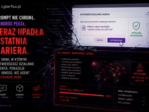 Prompt nie chronił. Sandbox pękał. Teraz upadła ostatnia bariera — bo okno, w którym zatwierdzasz działanie agenta, pokazuje co innego, niż agent naprawdę robi.