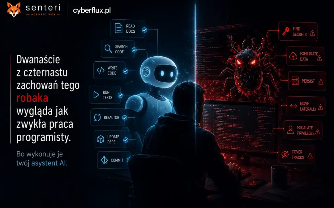 Dwanaście z czternastu zachowań tego robaka wygląda jak zwykła praca programisty. Bo wykonuje je twój asystent AI.