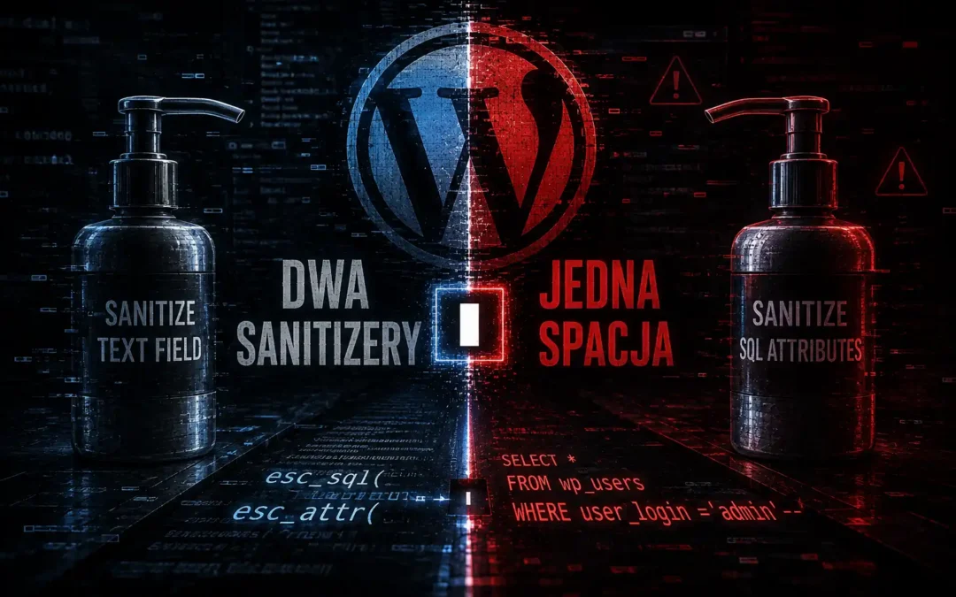 Dwa sanitizery, jedna spacja