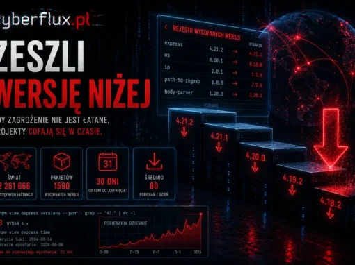 Zeszli wersję niżej